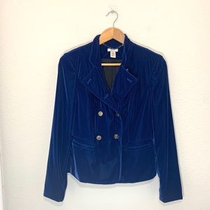 Cache royal blue military style blazer size 8